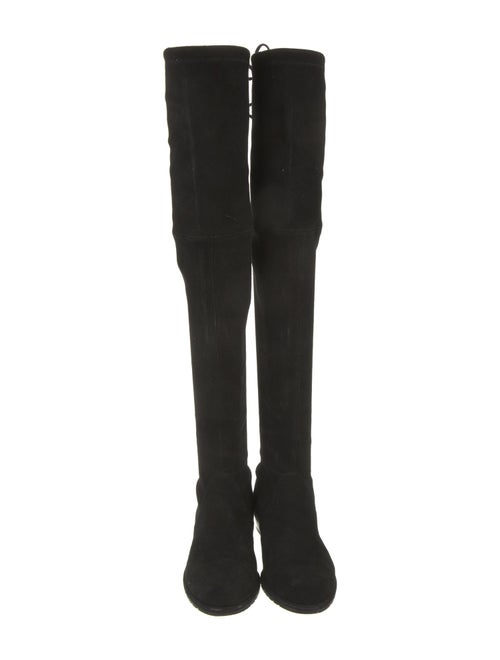 Stuart Weitzman Suede Lace-Up Boots