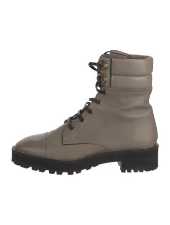 Stuart Weitzman Leather Combat Boots
