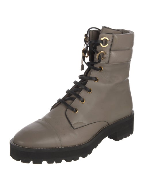 Stuart Weitzman Leather Combat Boots