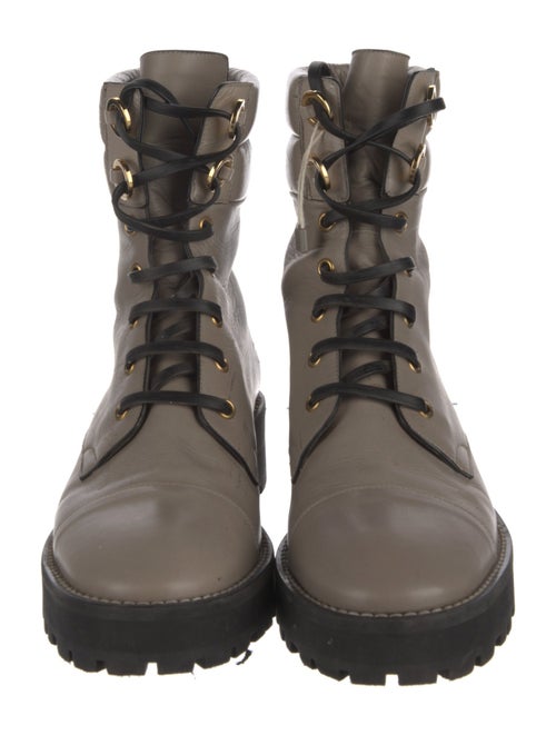 Stuart Weitzman Leather Combat Boots