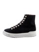 Stuart Weitzman Suede Beaded Accents Sneakers