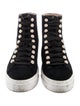 Stuart Weitzman Suede Beaded Accents Sneakers