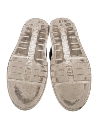 Stuart Weitzman Suede Beaded Accents Sneakers