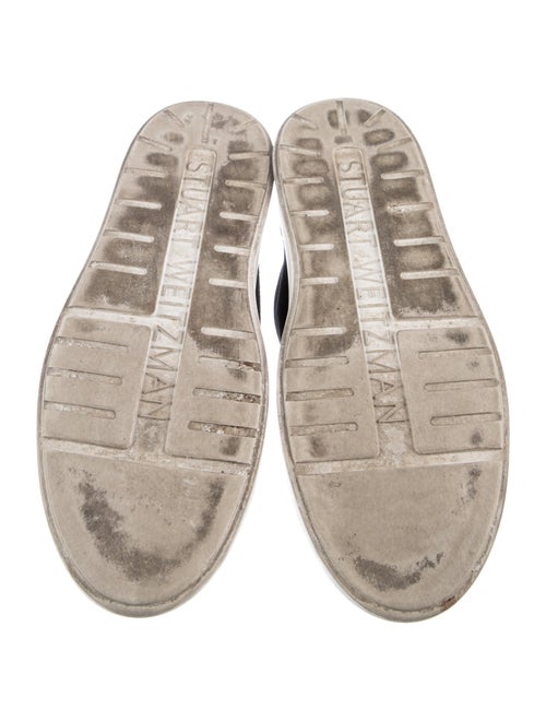 Stuart Weitzman Suede Beaded Accents Sneakers