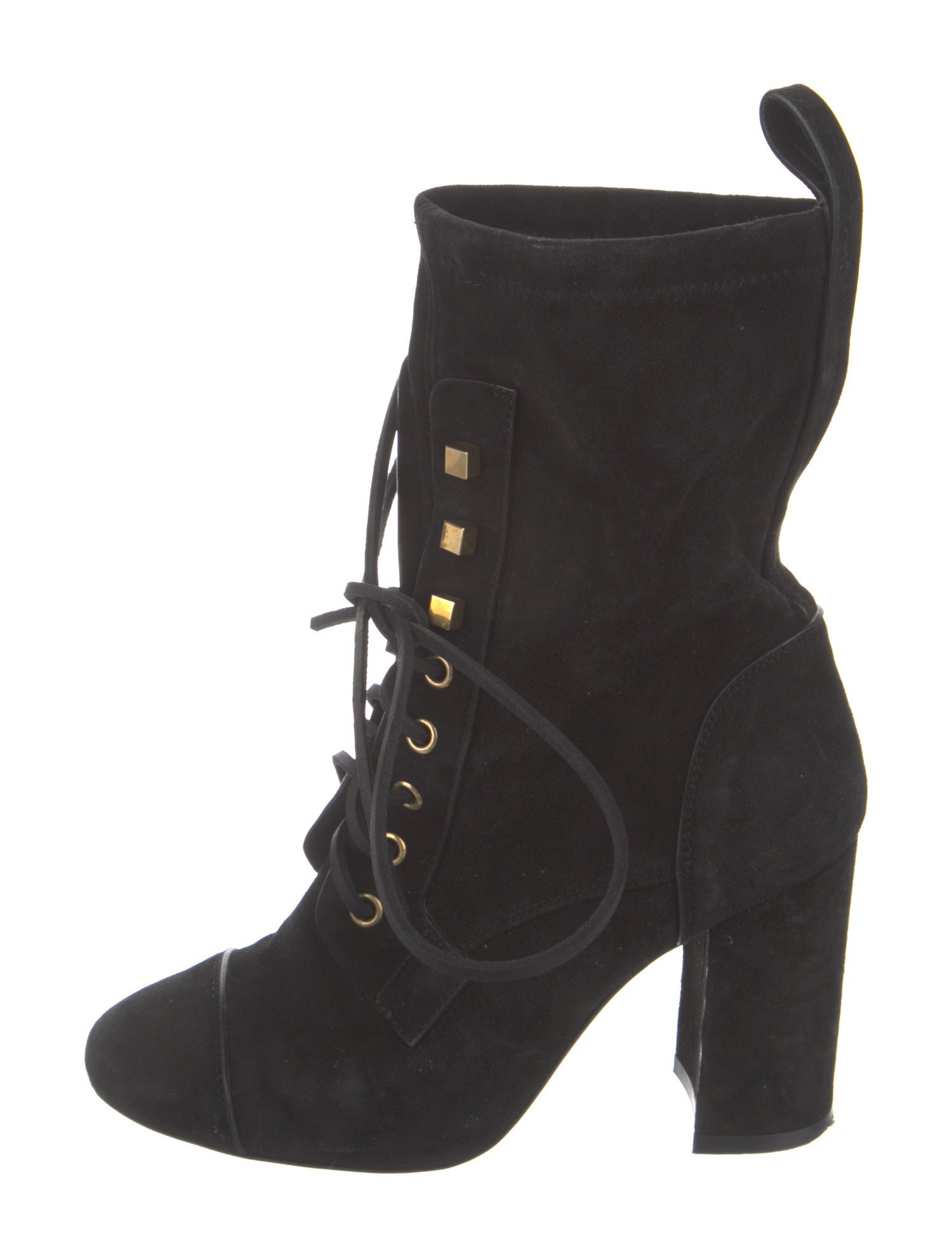 Stuart Weitzman Suede Lace-Up Boots