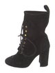 Stuart Weitzman Suede Lace-Up Boots