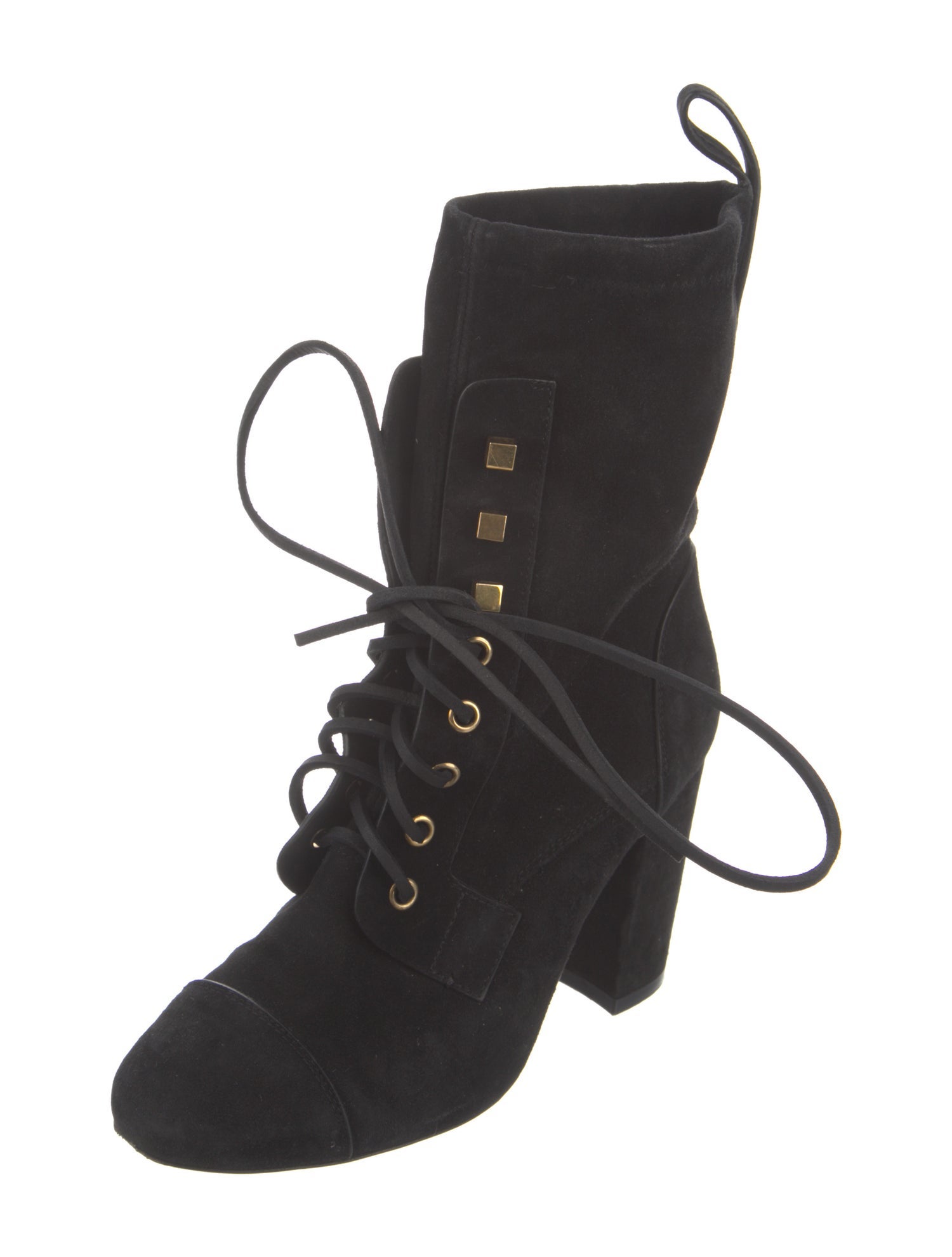 Stuart Weitzman Suede Lace-Up Boots