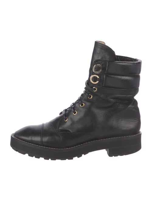 Stuart Weitzman Leather Combat Boots