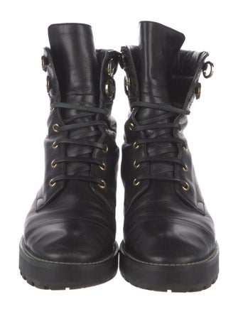 Stuart Weitzman Leather Combat Boots