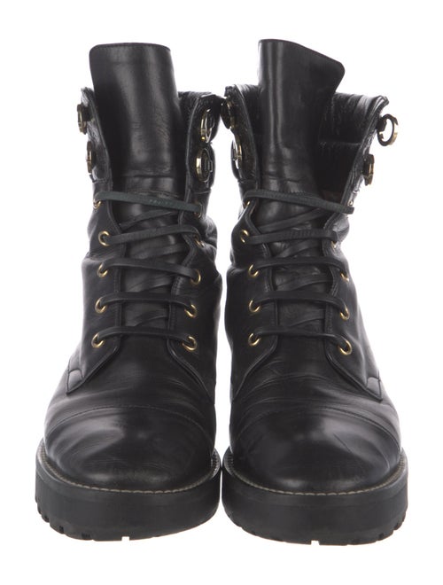 Stuart Weitzman Leather Combat Boots