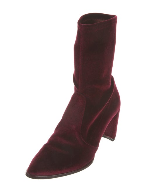 Stuart Weitzman Velvet Sock Boots