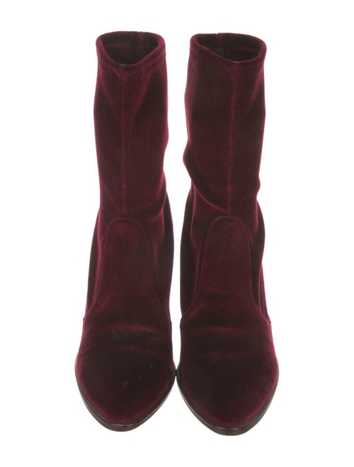 Stuart Weitzman Velvet Sock Boots