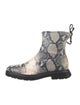 Stuart Weitzman Animal Print Combat Boots