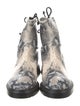 Stuart Weitzman Animal Print Combat Boots