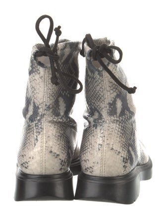 Stuart Weitzman Animal Print Combat Boots