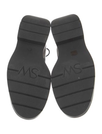 Stuart Weitzman Animal Print Combat Boots