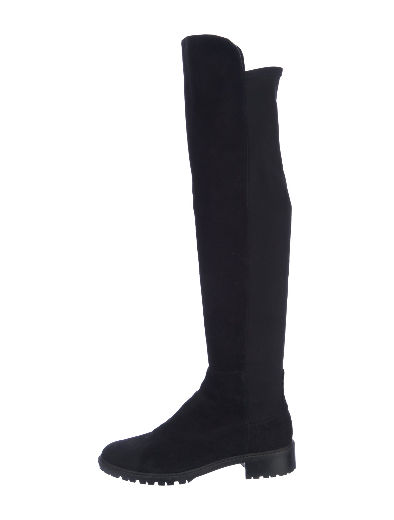 Stuart Weitzman Suede Boots - Black Boots, Shoes - WSU365583