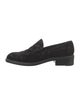 Stuart Weitzman Velvet Whipstitch Trim Loafers