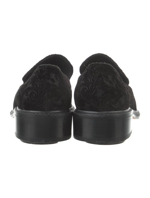 Stuart Weitzman Velvet Whipstitch Trim Loafers