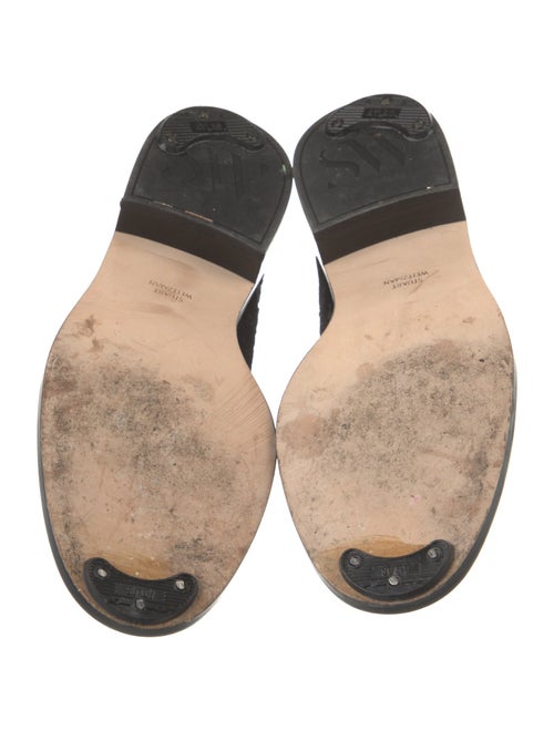 Stuart Weitzman Velvet Whipstitch Trim Loafers