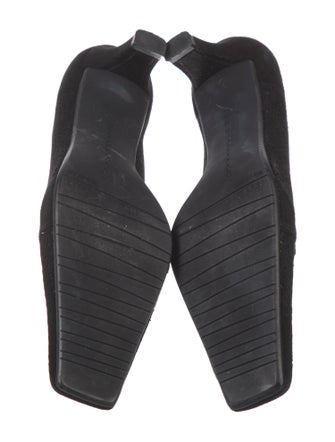 Stuart Weitzman Suede Chain-Link Accents Pumps