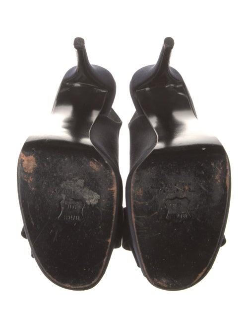 Stuart Weitzman Satin Bow Accents Slingback Pumps