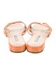 Stuart Weitzman Leather Slides