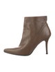 Stuart Weitzman Leather Pleated Accents Boots