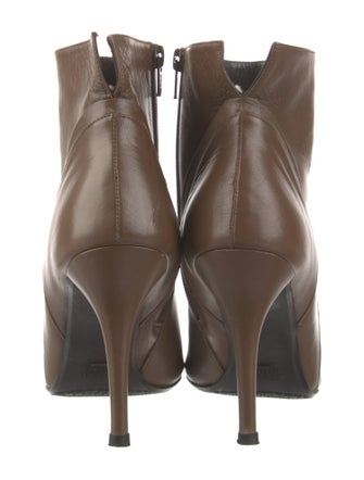 Stuart Weitzman Leather Pleated Accents Boots