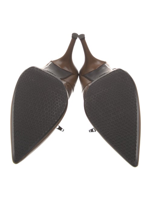 Stuart Weitzman Leather Pleated Accents Boots