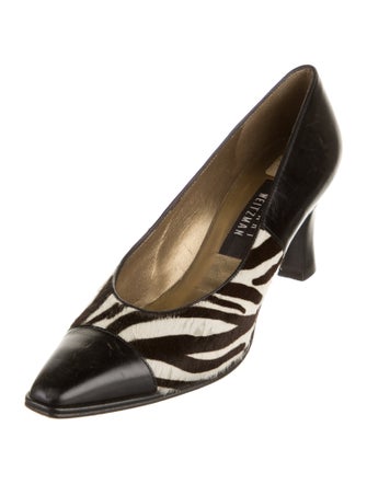Stuart Weitzman Patent Leather Animal Print Pumps