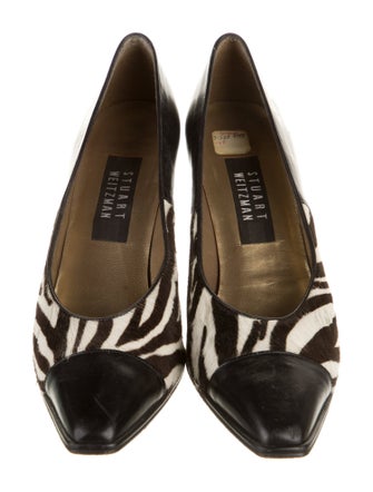 Stuart Weitzman Patent Leather Animal Print Pumps