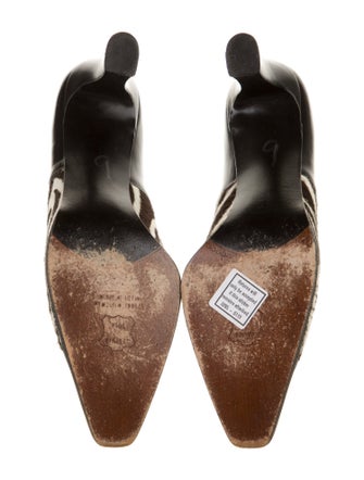 Stuart Weitzman Patent Leather Animal Print Pumps