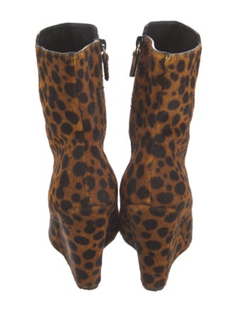 Stuart Weitzman Ponyhair Animal Print Boots