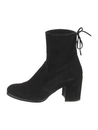 Stuart Weitzman Suede Lace-Up Boots
