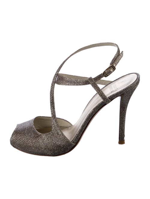 Stuart Weitzman Glitter Glitter Accents Sandals