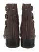 Stuart Weitzman Suede Moto Boots