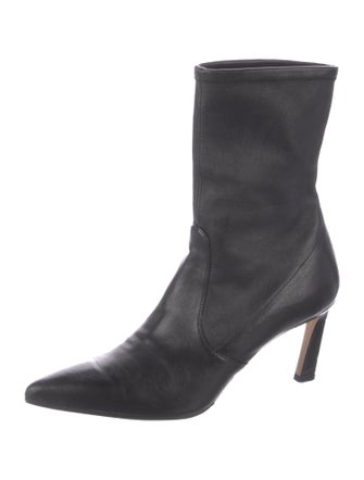 Stuart Weitzman Leather Sock Boots