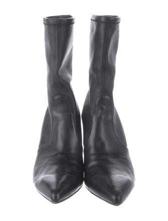 Stuart Weitzman Leather Sock Boots