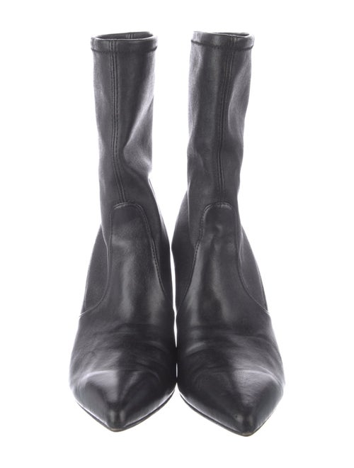 Stuart Weitzman Leather Sock Boots