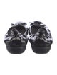 Stuart Weitzman Patent Leather Bow Accents Ballet Flats