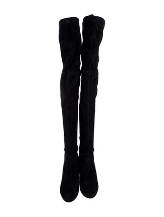 Stuart Weitzman Suede Lace-Up Boots