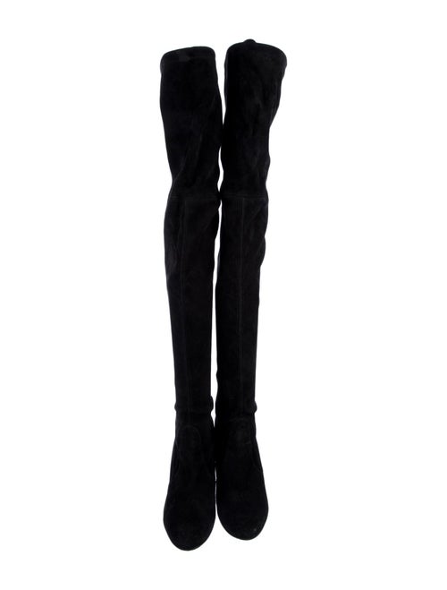 Stuart Weitzman Suede Lace-Up Boots