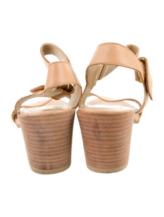 Stuart Weitzman Leather Slingback Sandals