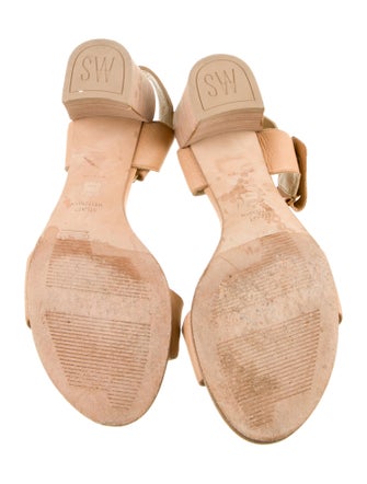 Stuart Weitzman Leather Slingback Sandals