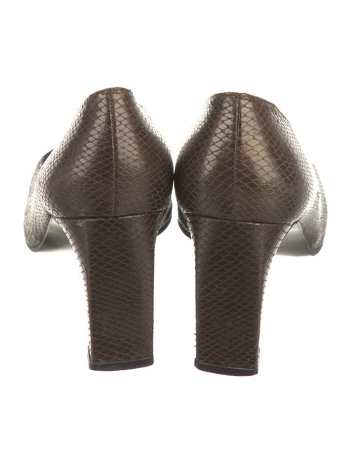Stuart Weitzman Embossed Leather Pumps
