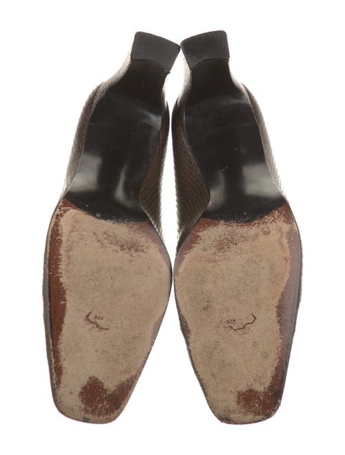 Stuart Weitzman Embossed Leather Pumps