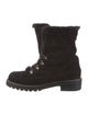 Stuart Weitzman Suede Combat Boots