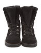 Stuart Weitzman Suede Combat Boots