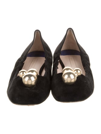 Stuart Weitzman Suede Ballet Flats